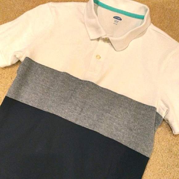 Old Navy Boys Colorblock Polo Shirt - Picture 1 of 3